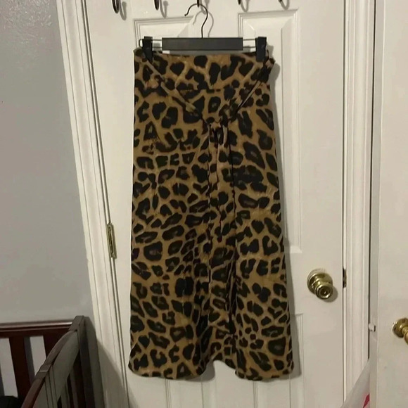 Animal Print Maxi Skirt Partial Elastic Waist Plus Size - Picture 1 of 6